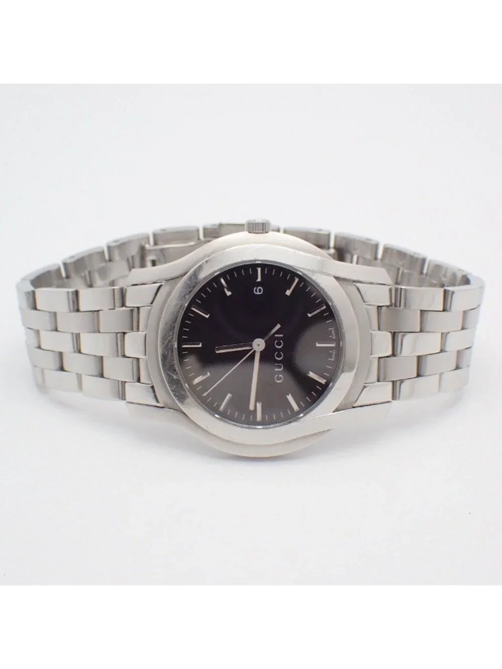 Gucci Quartz Watch Black Dial Ssstrap